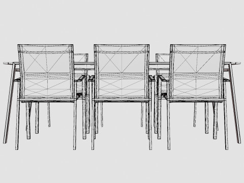 Naos dining set 3Dモデル