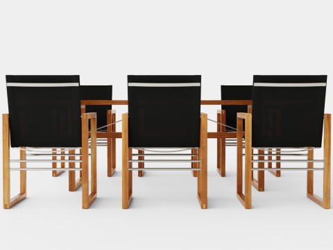 Vevi dining set Modèle 3D