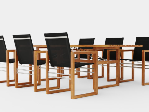 Vevi dining set Modèle 3D
