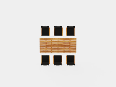 Vevi dining set Modèle 3D