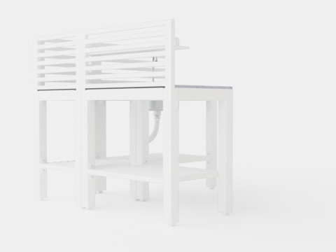 Bellac outdoor kitchen Modello 3D