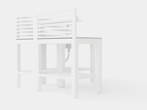 Bellac outdoor kitchen 3D Model