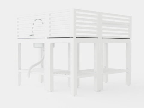 Bellac outdoor kitchen Modello 3D