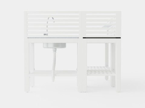 Bellac outdoor kitchen Modello 3D