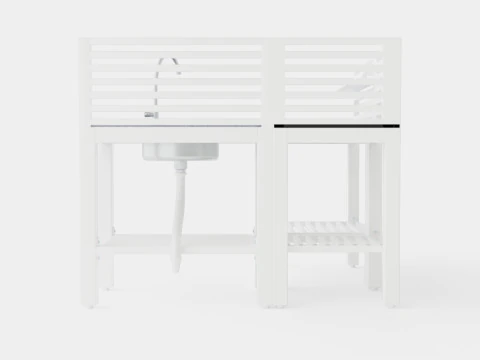Bellac outdoor kitchen 3D Model