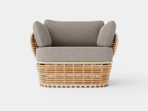Basket lounge chair 3D Model