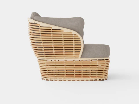 Basket lounge chair 3D Model
