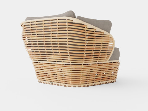 Basket lounge chair Modelo 3D