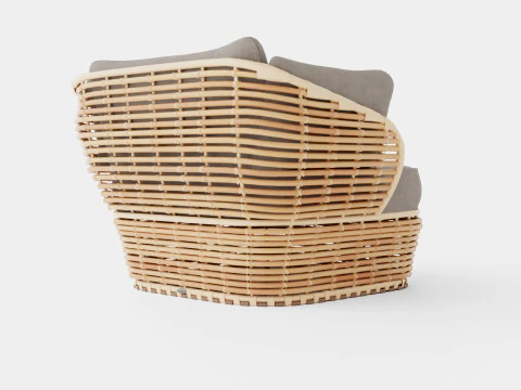 Basket lounge chair 3D Model