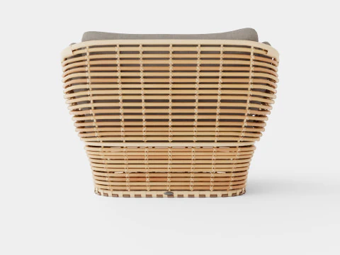 Basket lounge chair 3D Model