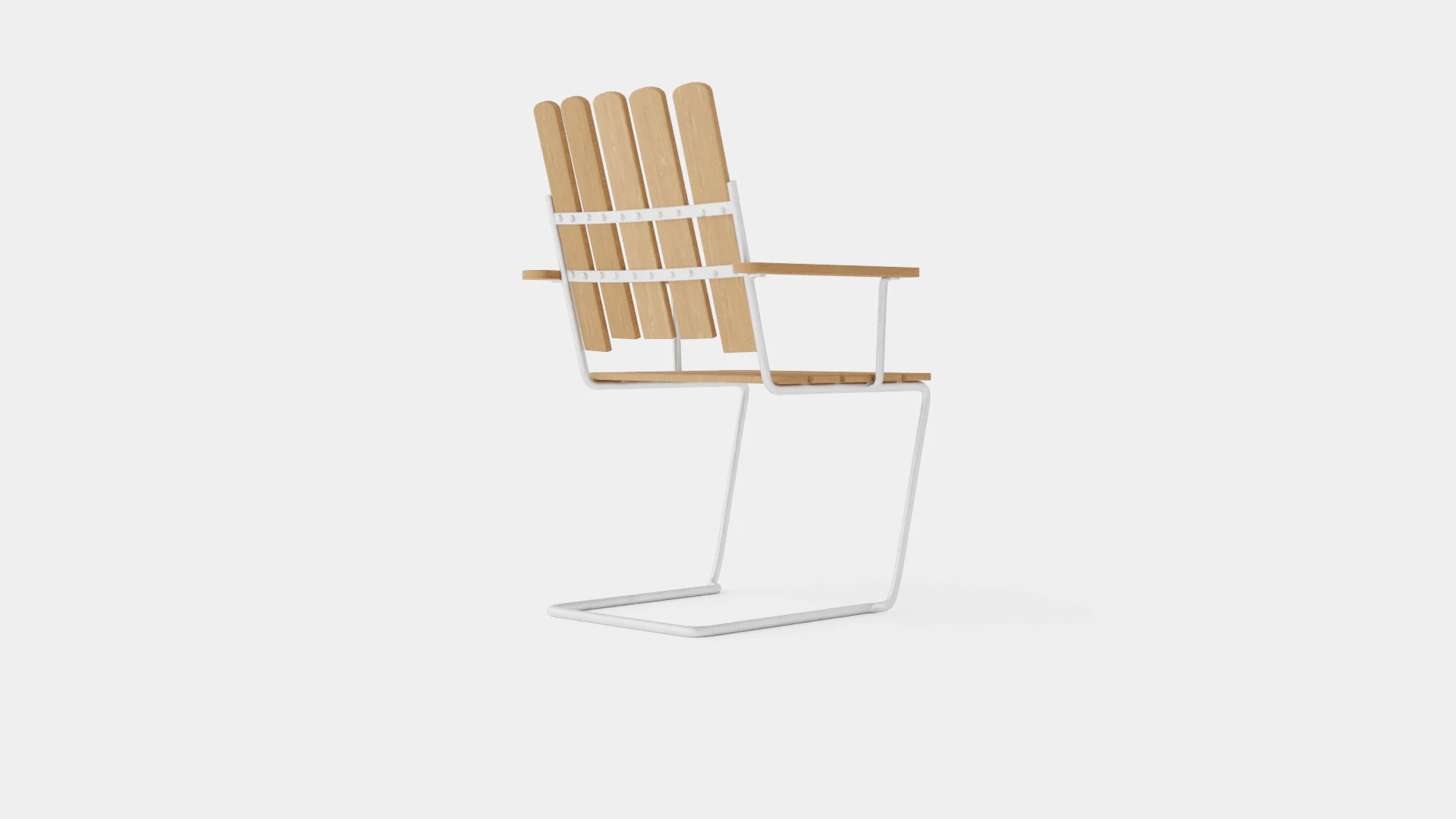 Armchair A2 3D Model .c4d .max .obj .3ds .fbx .stl .blend