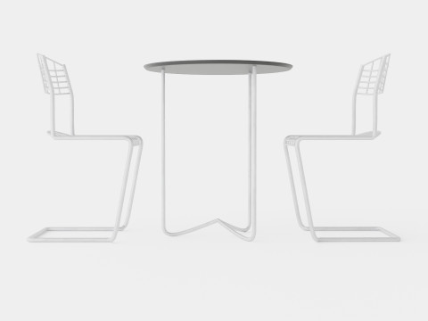 High-tech dining set 3D 모델
