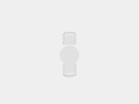 High-tech dining set 3D Model