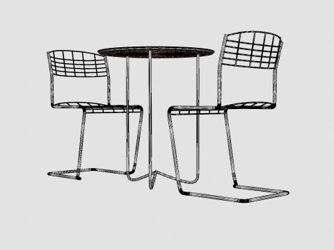 High-tech dining set 3D 모델
