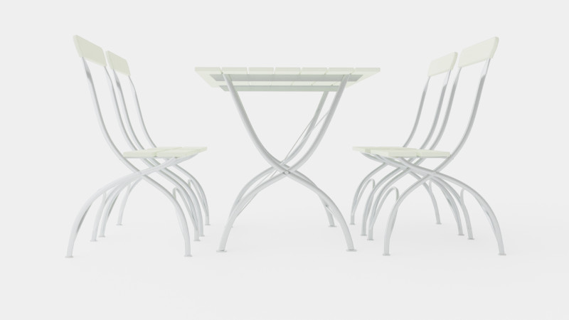Bryggeri dining set 3D मॉडल .c4d .max .obj .3ds .fbx .stl .blend 