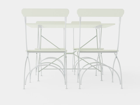 Bryggeri dining set 3D मॉडल
