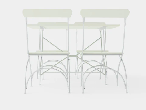 Bryggeri dining set 3D Model