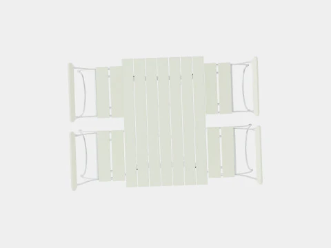 Bryggeri dining set 3D Model