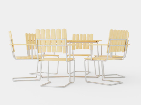 A2 and 9A dining set 3D Model