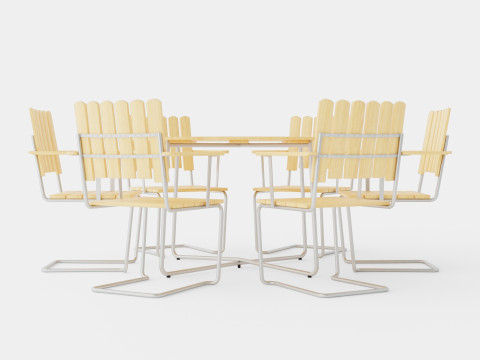 A2 and 9A dining set 3D Model
