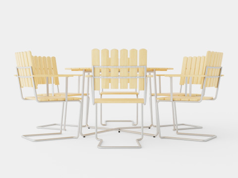 A2 and 9A dining set 3D Model
