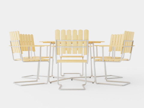 A2 and 9A dining set 3D 모델