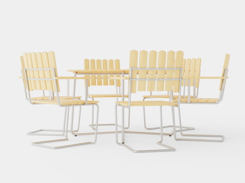 A2 and 9A dining set Modelo 3D