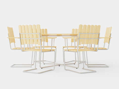 A2 and 9A dining set 3D Model