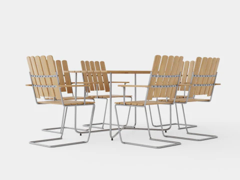 Conjunto de jantar B25 Modelo 3D