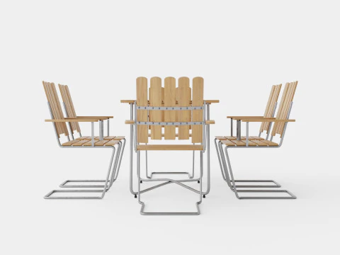 B25 다이닝 세트 3D 모델