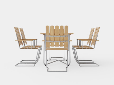 B25 dining set 3D Model