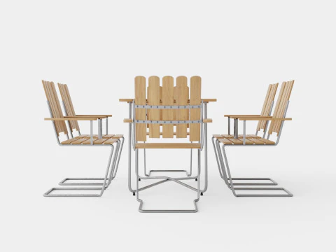 B25 dining set 3D Model