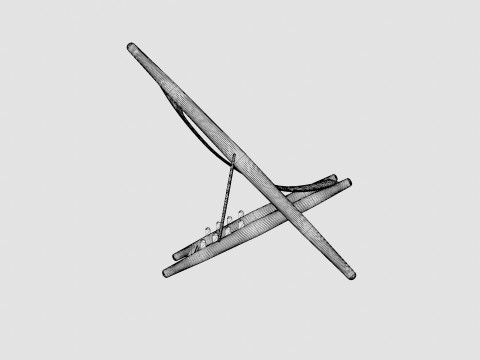 H55 lounge chair 3D 모델