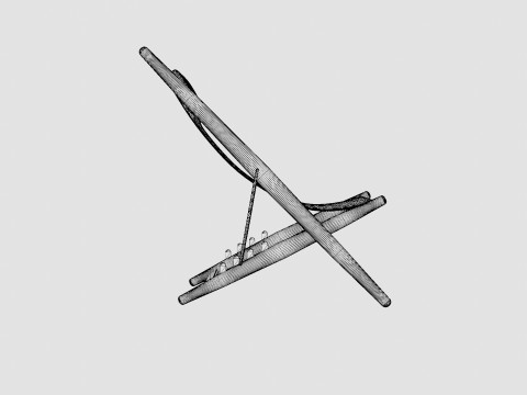 H55 lounge chair 3D Модель