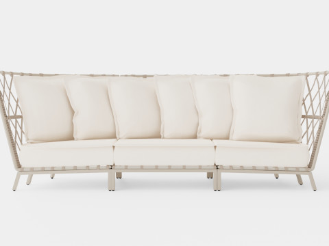 Jet set lounge sofa 3D Model
