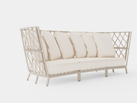 Jet set lounge sofa 3D Model