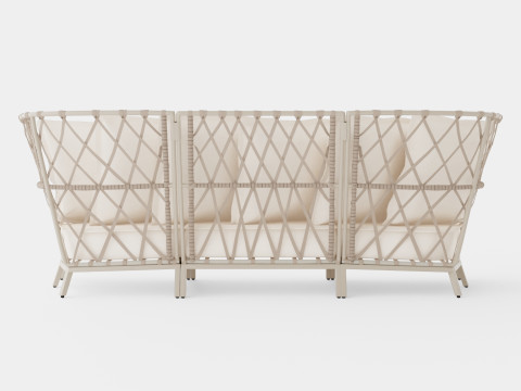 Jet set lounge sofa 3D Model