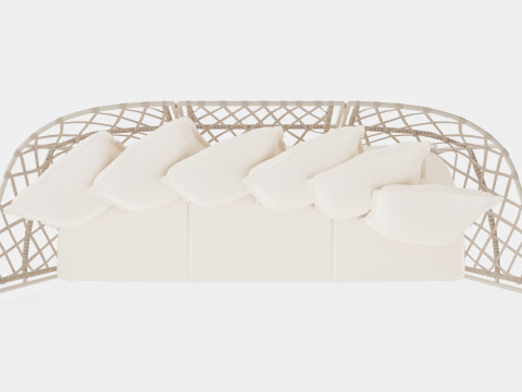 Jet set lounge sofa 3D Model