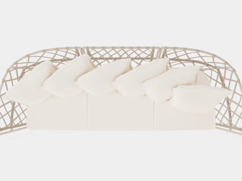 Jet set lounge sofa 3D Model