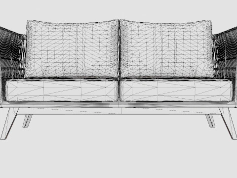 Himmelsnas 2-seater sofa 3D Model