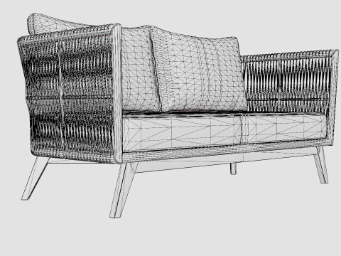 Himmelsnas 2-seater sofa 3D Model