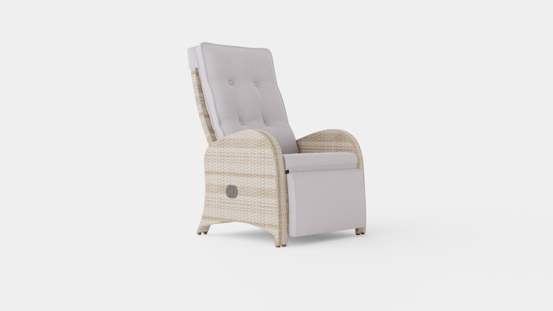 ARMCHAIR WITH FOOTREST ROMA 3D Model .c4d .max .obj .3ds .fbx .stl .blend 