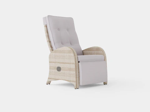 フットレスト付きアームチェア ROMA 3Dモデル