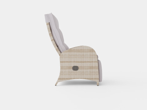 ARMCHAIR WITH FOOTREST ROMA 3D Model