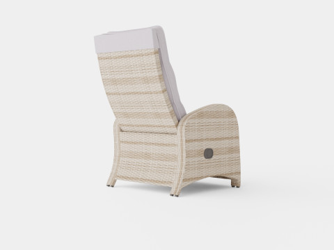 ARMCHAIR WITH FOOTREST ROMA 3D Model