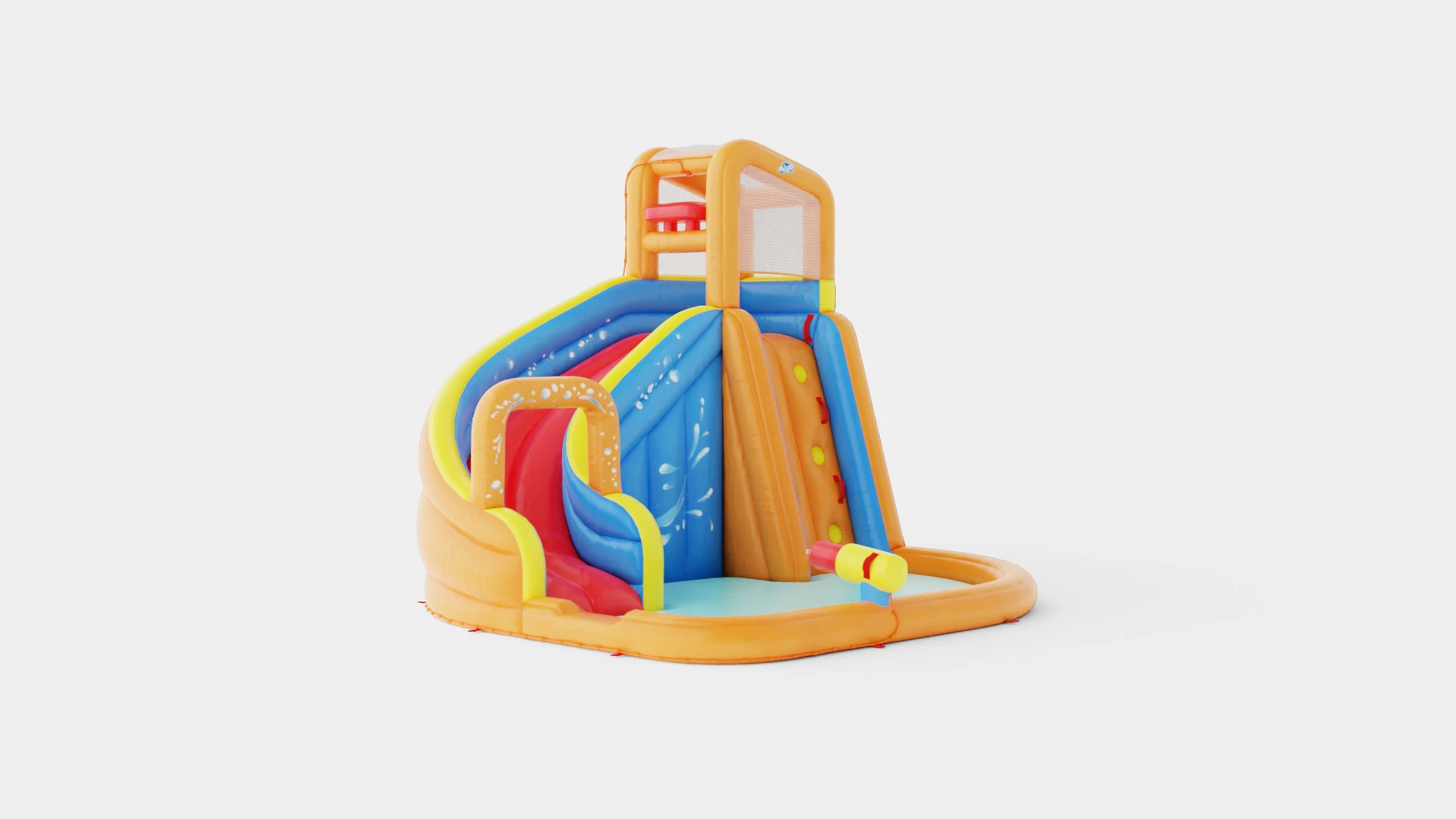 BOUNCING CASTLE 3D Model .c4d .max .obj .3ds .fbx .stl .blend 
