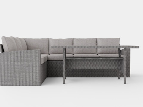 CORNER SOFA ALU NAXOS 3D-Modell