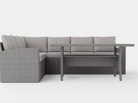 SOF&Aacute; DE CANTO ALU NAXOS Modelo 3D