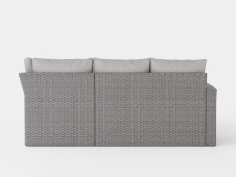 CORNER SOFA ALU NAXOS Modello 3D