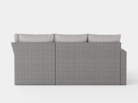 CORNER SOFA ALU NAXOS 3D Model